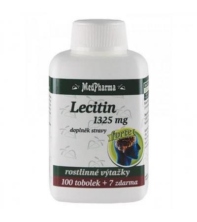 MedPharma LECITHIN FORTE 1325mg 100 capsules+ 7 FOR FREE