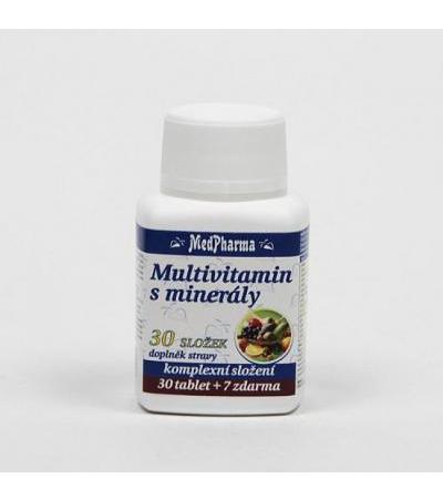 MedPharma MULTIVITAMIN WITH MINERALS 30 components 30 tbl + 7 FOR FREE