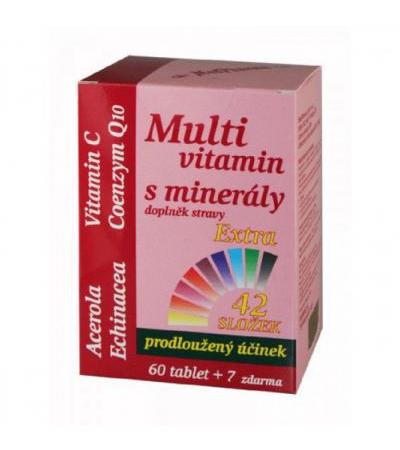 MedPharma MULTIVITAMIN WITH MINERALS + extra C 60 tbl + 7 tbl FOR FREE