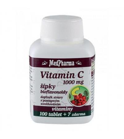 MedPharma VITAMIN C 1000mg with briars 100 tablets + 7 FOR FREE