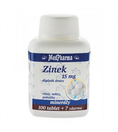 MedPharma ZINC 15mg 100 tablets + 7 FOR FREE