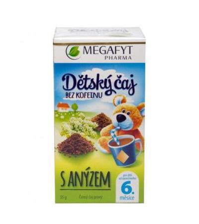Megafyt tea for kids BLACK WITH ANISE 20x 1,75g (low content of caffeine and theine)