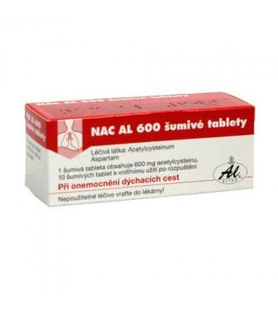 NAC AL 600 effervescent tablets 10x 600mg