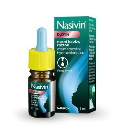 NASIVIN 0.01% nasal drops 5ml (till 1 year of age)