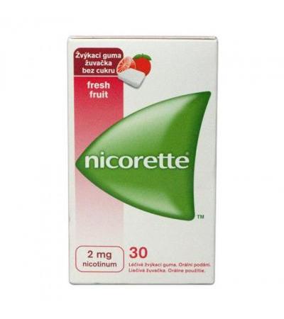 NICORETTE FRESHFRUIT chewing gums 30x 2mg