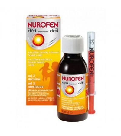 NUROFEN FOR CHILDREN syrup 100ml ORANGE (100mg/5ml)