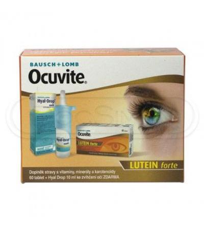 OCUVITE Lutein forte tbl 60 + Hyal-drop multi drops 10ml FOR FREE EXP. 05/2017