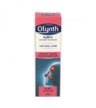 OLYNTH 0.05% nose spray 10ml (from 2 until 7 years of age)