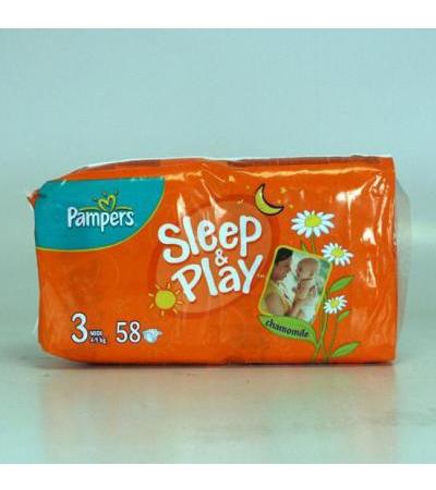 PAMPERS nappies 3 MIDI 4-9kg 58pcs Sleep & Play