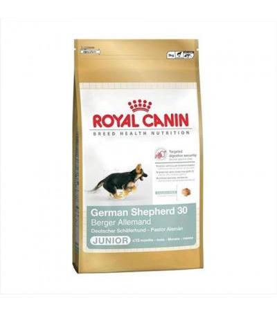 Royal Canin GERMAN SHEPHERD JUNIOR ( 50070659 68,00 €Total including VAT To shopping cart EAN: 3182550724159Manufacturer: Royal Canin, Manufactured in EU, www.royalcanin.co.uk Complete ROYAL CANIN for dogsFood for selected dog breedsGranulated foodstuffs 
