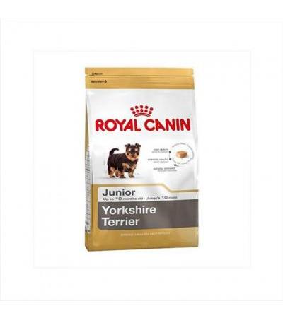 Royal Canin YORKSHIRE JUNIOR ( 50070771 4,80 €Total including VAT To shopping cart Description : Royal Canin YORKSHIRE JUNIOR: Yorkshire Terrier Puppy is designed exclusively for pure breed Yorkshire Terrier puppies from 8 weeks to 10 months. The Yorkshir
