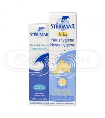 STÉRIMAR Family Pack (STÉRIMAR BÉBÉ nose spray 100ml + STÉRIMAR nose spray 50ml) EXP. 31/07/2016