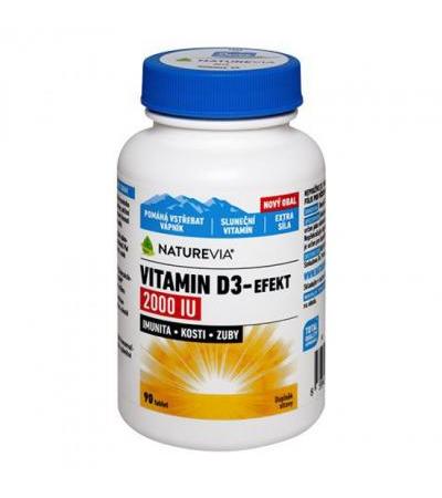 Swiss NatureVia Vitamin D3-EFFECT 2000 I.U. tbl 90