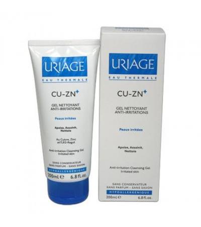 URIAGE CU-ZN+ GEL NETTOYANT Anti-irritation cleansing gel 200ml