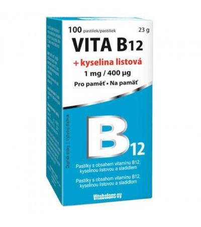 VITA B12 + folic acid 1mg/400mcg tbl 100