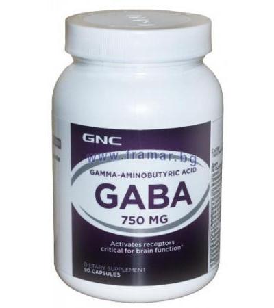 ГАБА капсули 750 мг * 90 GNC