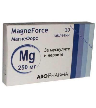 АБОФАРМА МАГНЕФОРС табл. 250 мг. * 20