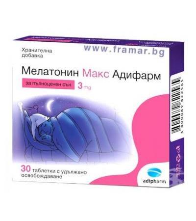 МЕЛАТОНИН МАКС табл. 3 мг. * 30