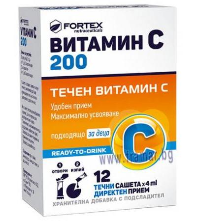 ВИТАМИН Ц саше 200 мг * 12 ФОРТЕКС