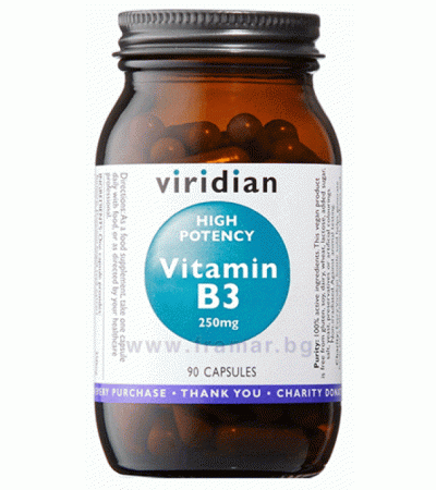 ВИТАМИН Б 3 капсули 250 мг * 90 VIRIDIAN
