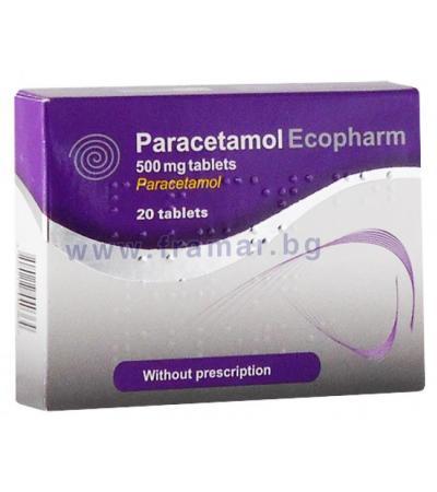 ПАРАЦЕТАМОЛ таблетки 500 мг * 20 ЕКОФАРМ