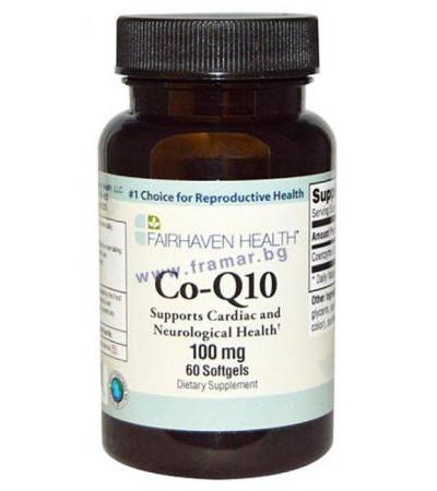 КОЕНЗИМ Q10 капсули 100 мг. * 60 FAIRHAVEN HEALTH