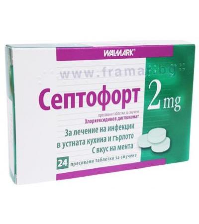 СЕПТОФОРТ таблетки 2 мг * 24
