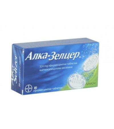АЛКА ЗЕЛЦЕР ефервесцентни таблетки 324 мг * 10 BAYER