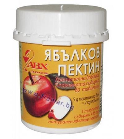 ЯБЪЛКОВ ПЕКТИН на табл. 500 мг. * 60 ABX
