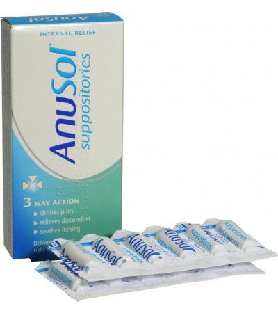 Anusol effective, soothing relief from pain and discomfort associated with internal hemorrhoid's Suppositories (24)
