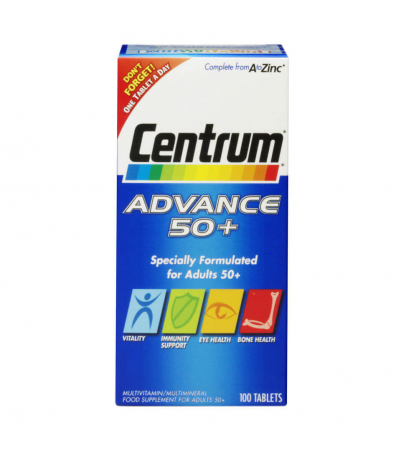 Centrum Advance 50 Plus Multivitamin Tablets - (100 Tabletten)